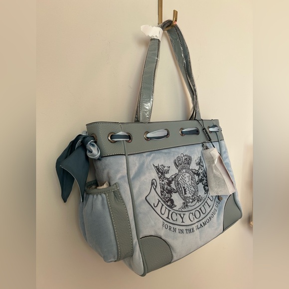 Viral Juicy Couture UK Blue Daydreamer Tote Bag - Picture 4 of 7